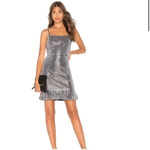 REVOLVE, Endless Rose Sequin Mini Dress in Silver